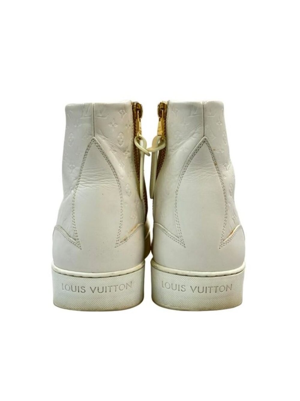 Louis Vuitton High Cut Sneakers Side Zip Monogram 37 - Picture 3 of 10